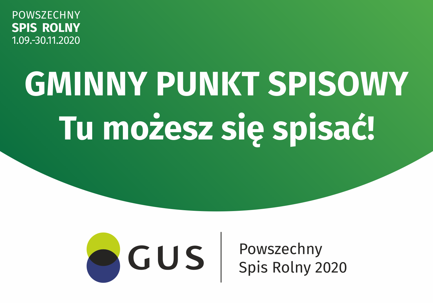 Gminy Punkt Spisowy grafika na stronę internetową